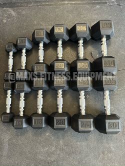NEW DUMBBELLS SET 5-30 210LB TOTAL
