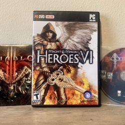 Computer Games Diablo 3, Heroes VI & Bloodrayne