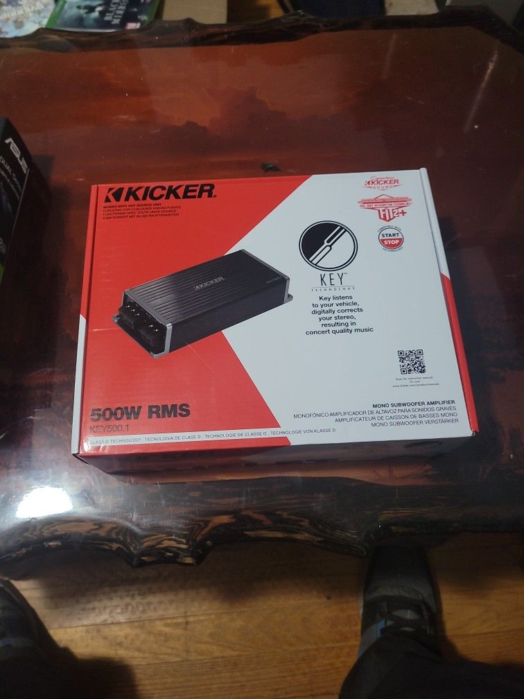 Kicker Key500.1 Amplifier New