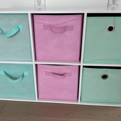 6 Cube Storage Organizer With Bins