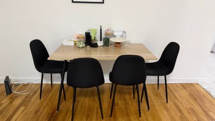 Table and 4 chairs