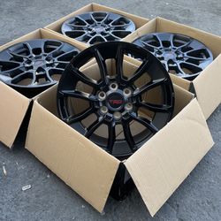 “20 Toyota Tundra Satin Black Rims/Wheels (Exchange available)