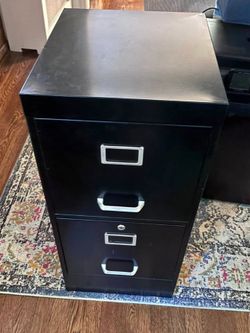 Black File Cabinet