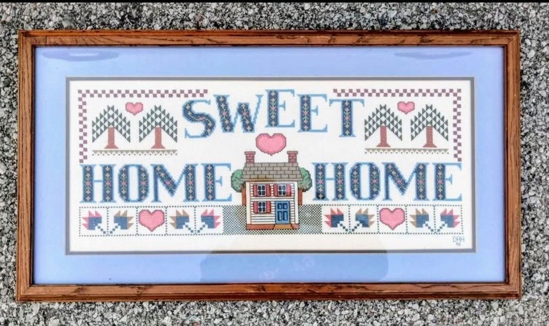 Home Sweet Home - Framed Picture. 27.5" L X 14.5" L, Sell