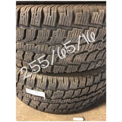 Used snow tires for sale 255/65/16 $100 free installation and balancing