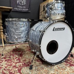 Ludwig Sky Blue Pearl 3pc Drum Set