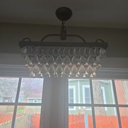 Vintage Rectangle Crystal Light