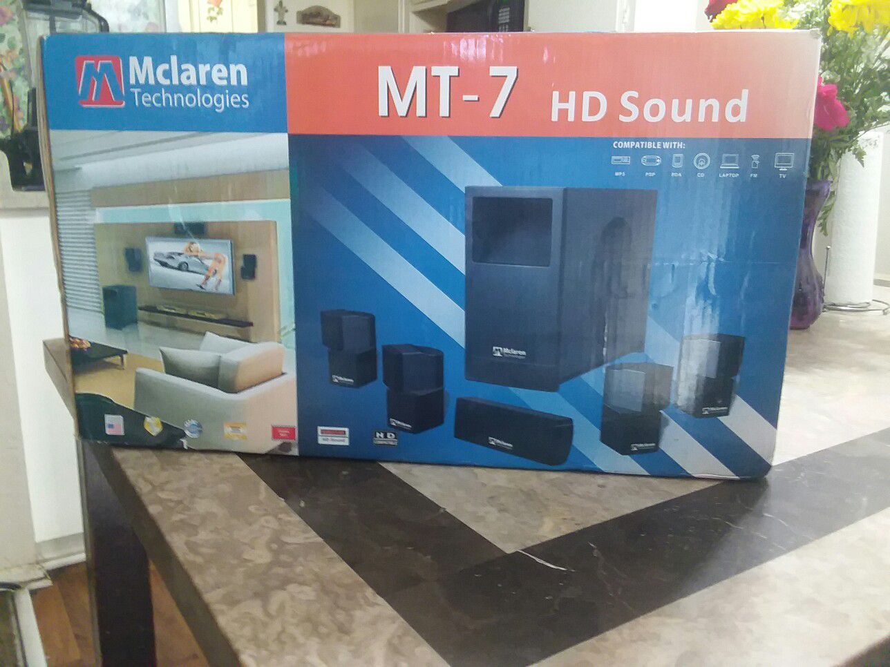 Home Theather Sound System (NEW) 1500w Heavy bass and nice mids and highs