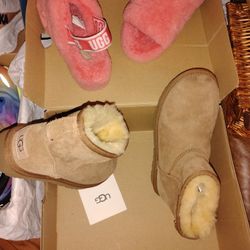 UPDATED!! Ugh Boots And Sling Back Slides