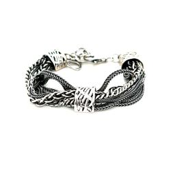 Silver Silpada Multi-Strand Talk Of The Town Bracelet