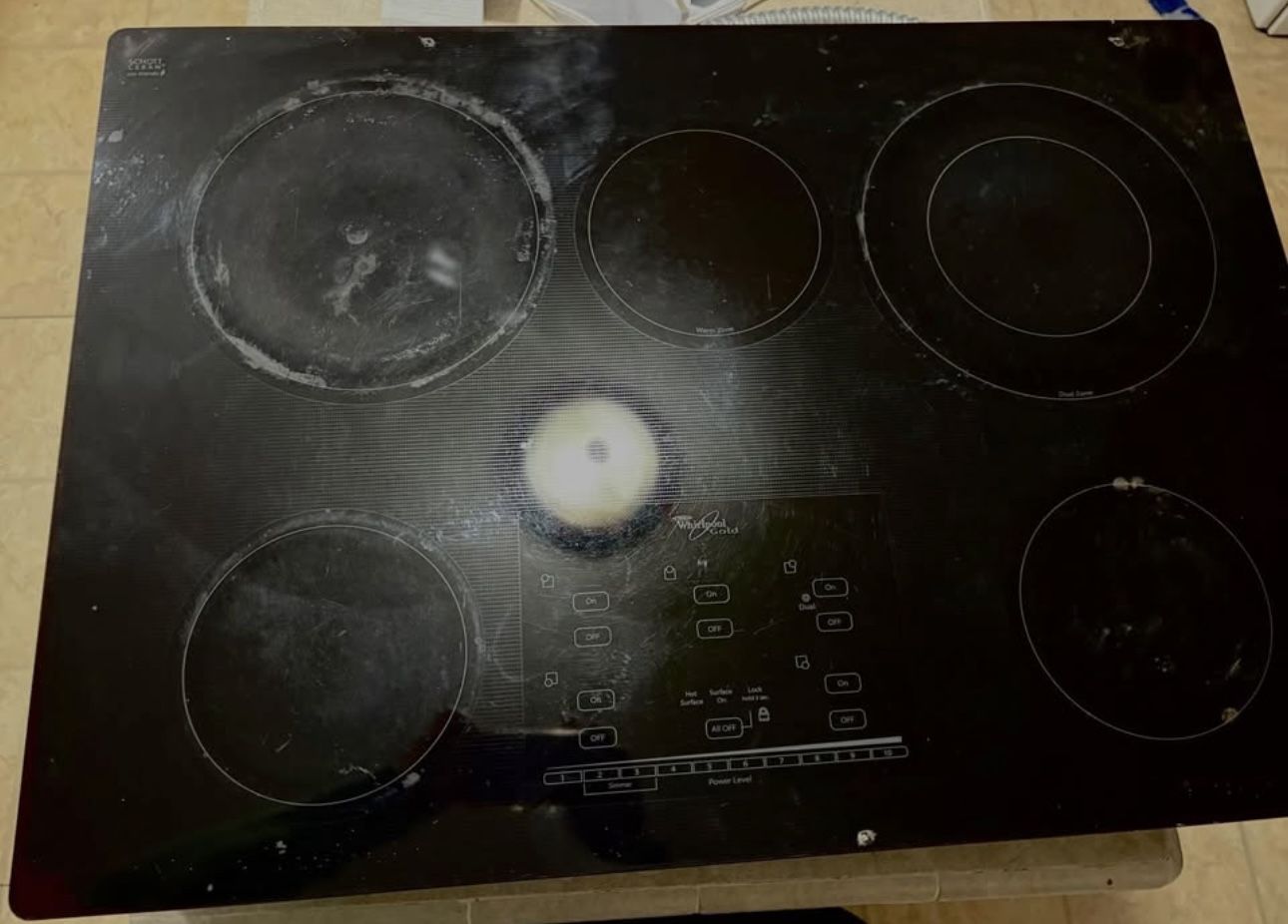 Whirlpool cooktop