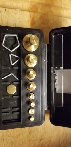 Ole school pharmacy weight set