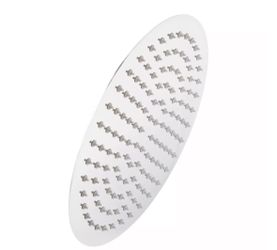 12" Beveled Round Rainfall Shower Head - Chrome