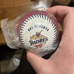 Padres Memorabilia | Souvenir Baseball from Final Game at Qualcomm Stadium 2003