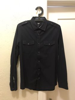 Navy dress shirt size small