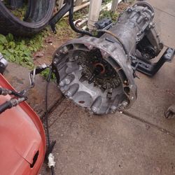 Dodge Durango V6 Transmission With Driveshaft And Transfer Case 