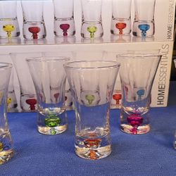 Vintage Set Of 6 Multi Use Shot Glasses 