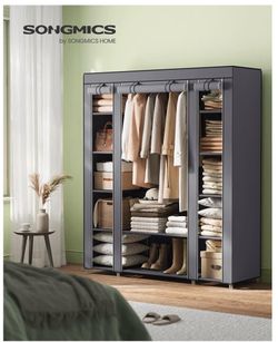 SONGMICS Closet Wardrobe, Portable Closet, Clothes Storage Organizer