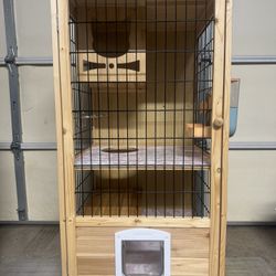 Fabulous Wood Cat Condo Enclosure 