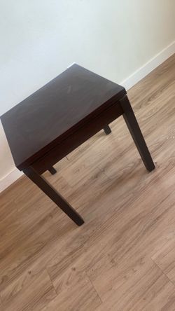 Dark Espresso Square Wood End Table / Side Table