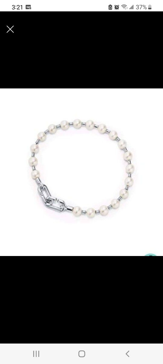 Tiffany & Co Hardware Pearl Lock Necklace 