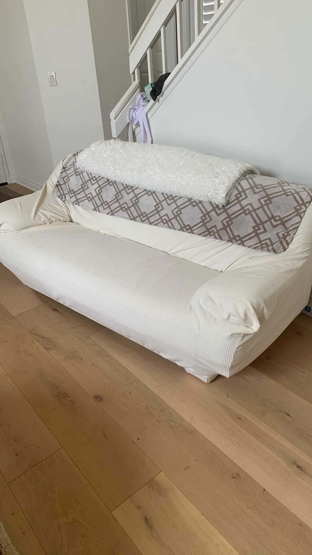 White Leather Couch
