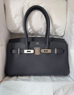 Birkin Shoulder Bag 29cm Ardoise 