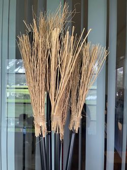 Halloween Witch Broom Props new Set of 5