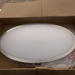 Oval LED Flush Mount Light for Kitchen/Living Room, 50W Large LED Ceiling Light Fixtu