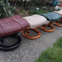 Several Ekornes Stressless Ottomans Footstools To Go With Your Lounge Chair Or Sofa Couch