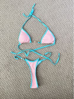 Baby Pink and Blue Women’s Bikini