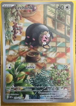 Lechonk Pokémon Card