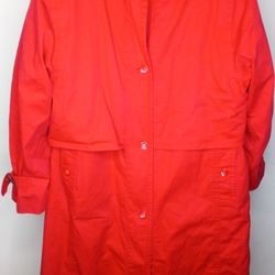 London Fog red coat