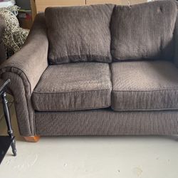 Couch (brown) Loveseat, Coffee Table and Side Table