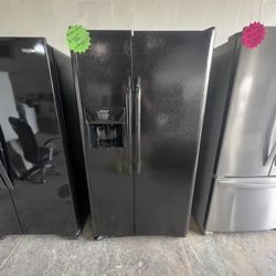 Frigidaire Black Refrigerator Side By Side