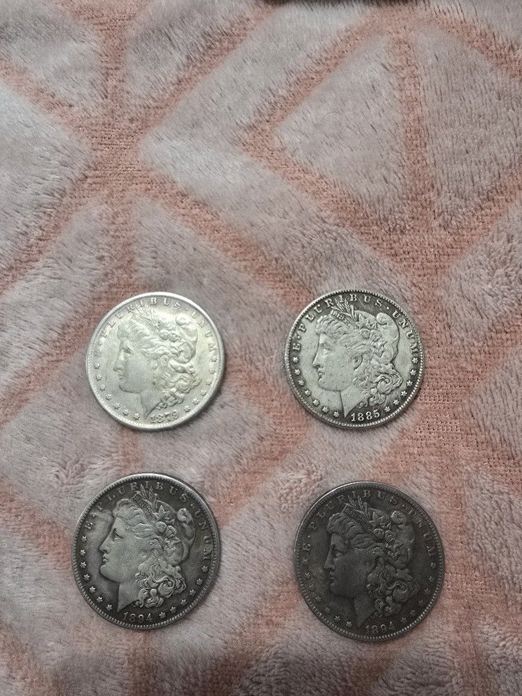 4 Coin Morgan 1 Dollar