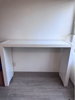 Tall white bar style  table