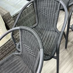 Bistro Patio And Metal Patio Chairs Stackable Chairs. 