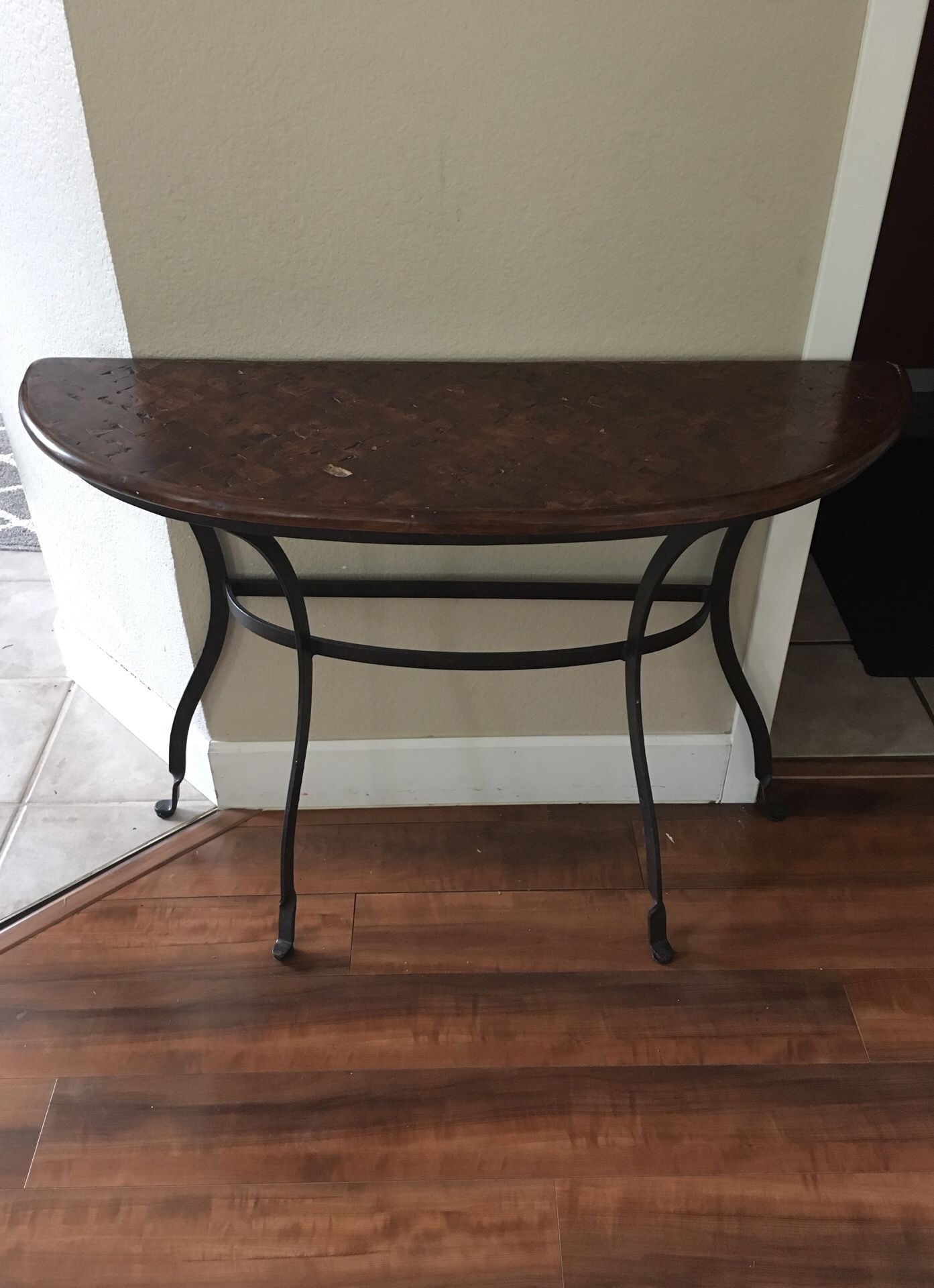 Rustic console table