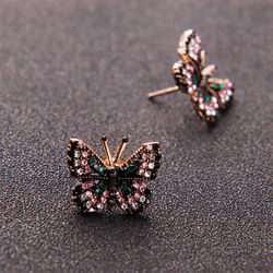 Pretty Stud Butterfly Colorful Earrings