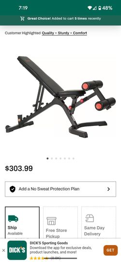 Sunny heavy duty fitness exercise weight bench