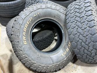 FREE DELIVERY (4) General Grabber All Terrain LT315/75R16 80% Tread 10 PLY LOAD E 3PEAK TIRES