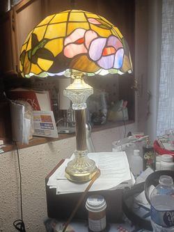 Tiffany Style Lamp Shade and Lamp