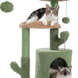 PAWZ Road Cat Tree 32 Inches Cactus Cat Tower