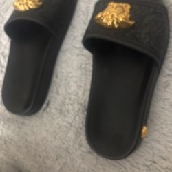 Black Versace Slides 