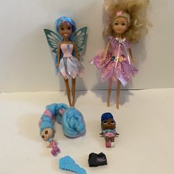 Collectible Small Dolls Candylocks Surprise, Sparkle Girls Fairy Princess, Other Fairy, and LOL