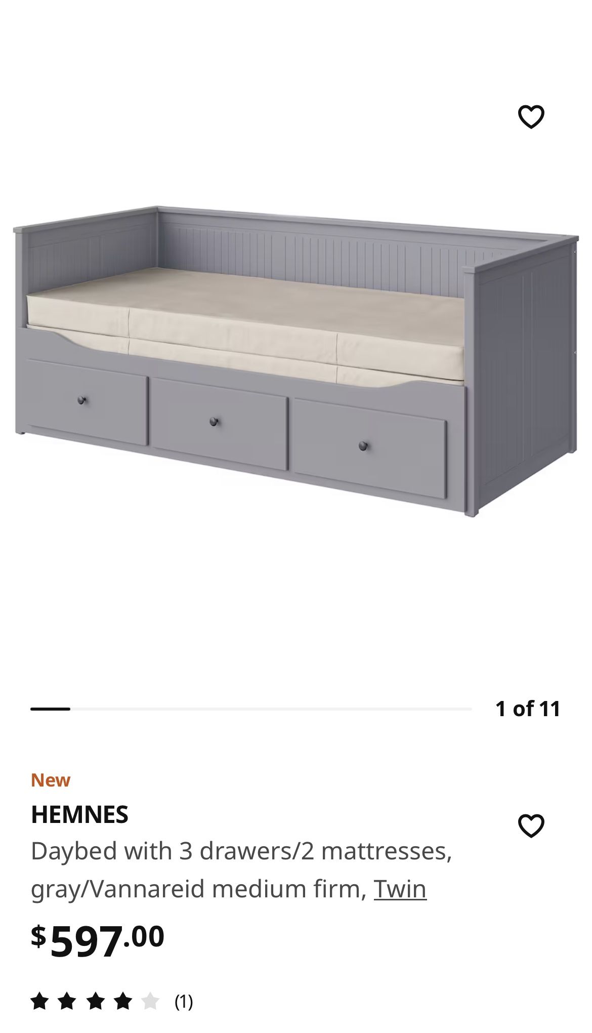 Ikea Hemnes Twin-to-King Pull Out Bed
