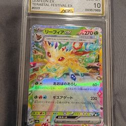 Pokemon Leafeon Graded Slab Gem Mint 10