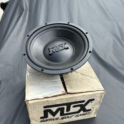 New mtx 10inch subwoofer