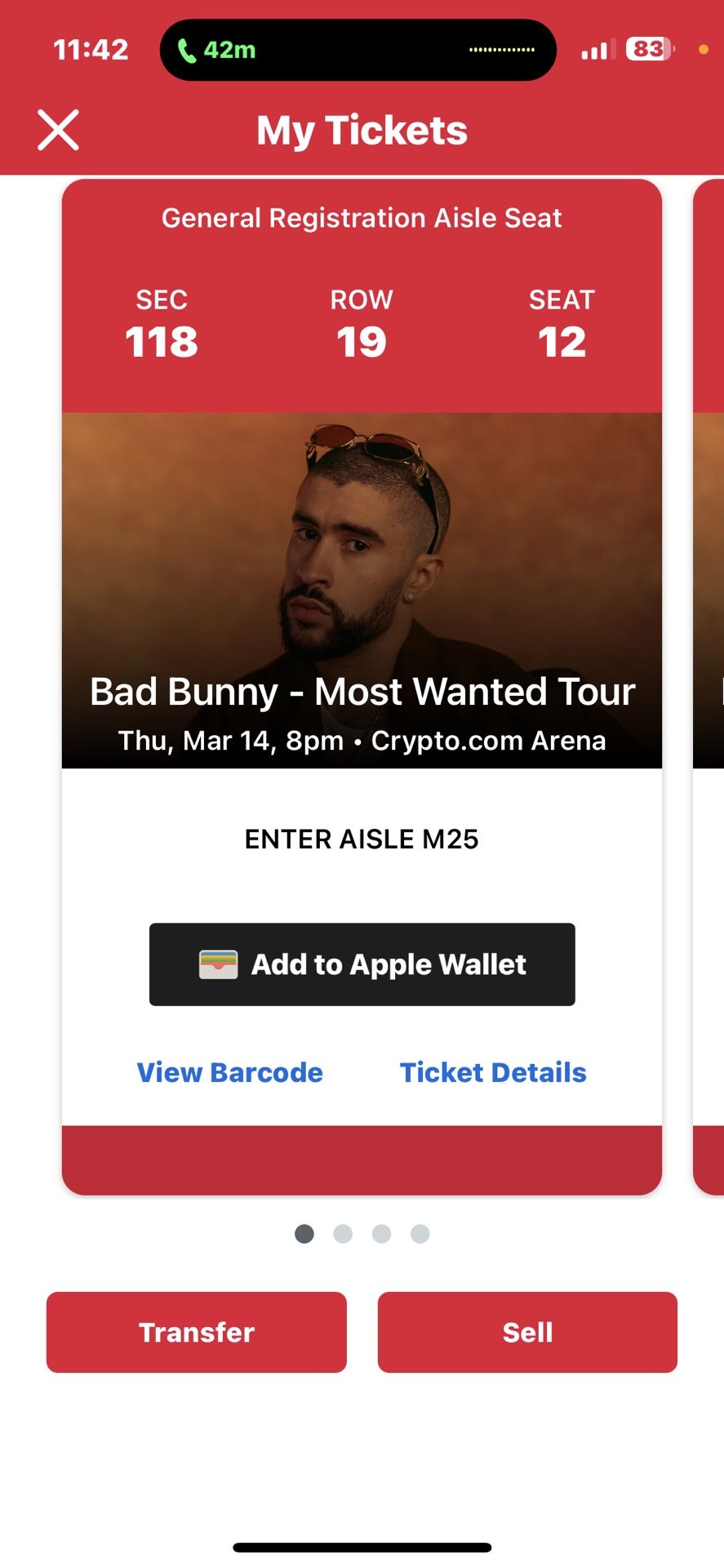 Bad Bunny Tickets 3/14/24 for Sale in Los Angeles, CA - OfferUp